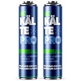 KÄLTEPRO Kältemittelersatz R134a Nachfüllset - Rundum-Set zum Klimaanlage selbst befüllen Entspricht 755g R134a - Dichtmittel, Öl & UV-Farbstoff - Für PKW 1995-2016 2X 500ml Dose