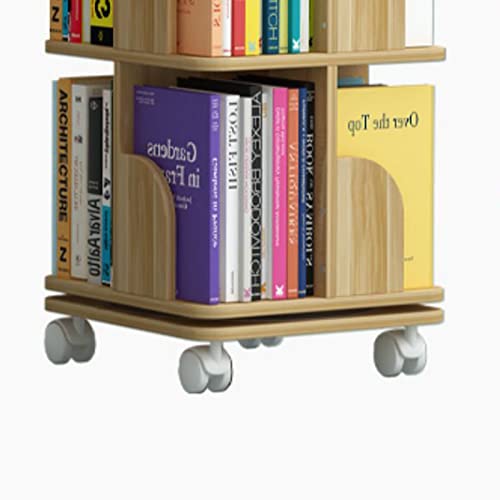 Estantería con ruedas de madera elegante organizador robusto de 3 niveles para despachos 8