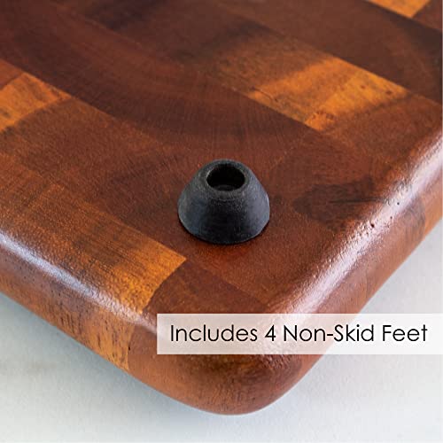 Totally Bamboo Rock & Branch Series Acacia Wood Serving Board With Cheese Slicer, 9-1/2" X 5-5/8" #TOP4