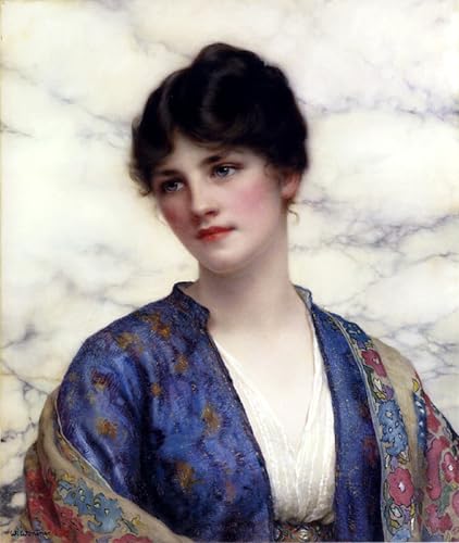 Valéria de William Clarke Wontner impression sur toile 60x90cm pour décoration salon