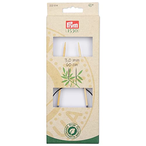 Prym 24' (60 cm) Circular Bamboo Knitting Needles,...