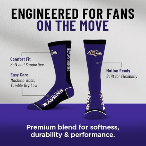 Image of For Bare Feet NFL Unisex Kids Nfl Mvp Crew Sock Youth