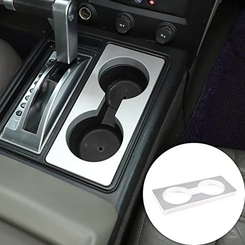 Support de tasse d'eau pour Hummer H2 2003-2009 argent en aluminium