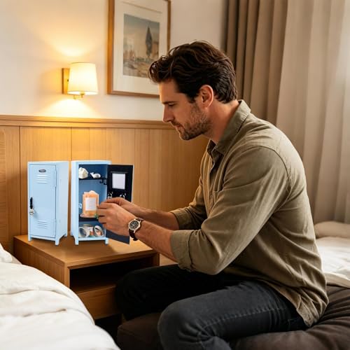 Armario metálico personal y compacto de diseño mini con cerradura 3