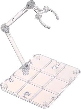 Transparent Action Figure Stand, Doll Model Display Holder Base Doll Support Stand Compatible with HG RG SD SHF Gundam 1/144 Toy, Collectible Display and Storage, Martial Arts Weapon Stands