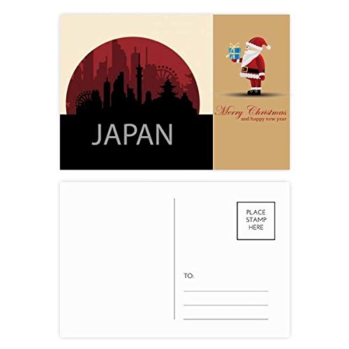 Cartes postales père Noël Japon Architecture Landmark le lot de 20 pièces pour correspondance