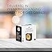 Marathon Analog Desk Alarm Clock with Auto Night Light, Black/White - Silent Smooth Sweep - Alarm & Snooze Functions - Two AAA Batteries Included