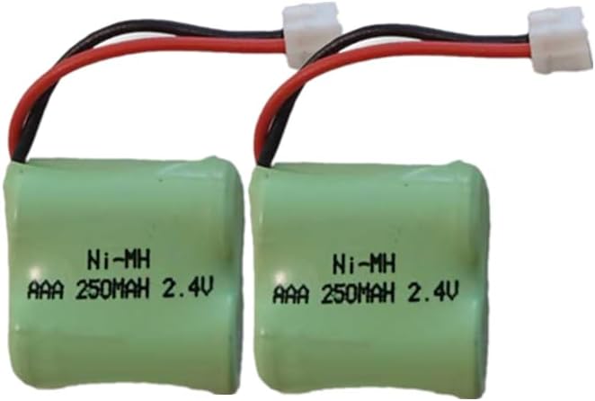 2PCS NiMH 1/2AAA 250mAh 2.4V Battery for Wireless Guest Paging Cordless Phone