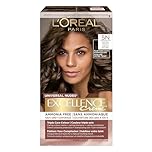 L'Oréal Paris Excellence Crème Universal Nudes Hair Dye, 5N Natural Brown, 100% Grey Coverage & Permanent Hair Color For Women, with Ceramide for Less Breakage, 1 EA