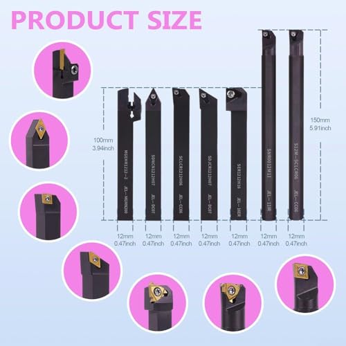 Kit Completo de 21 Piezas de Herramientas para Torno miniatura 3