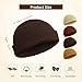 SATINIOR 4 Pieces Trawler Beanie Watch Hat Roll up Edge Skullcap Fisherman Beanie Unisex (Caramel, Khaki, Dark Caramel, Coffee)