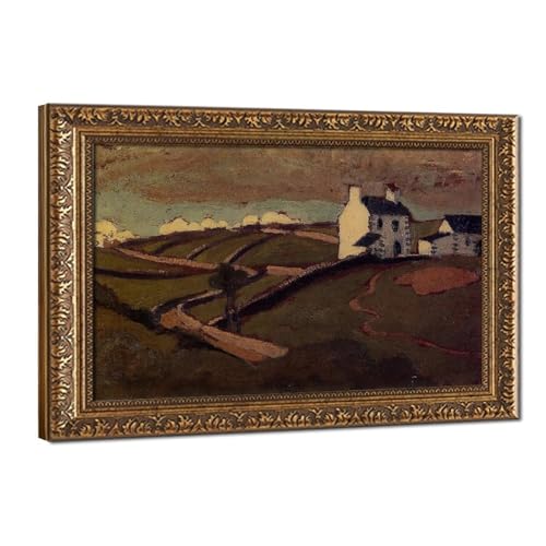 Toile Roger De La Fresnaye Maison blanche à Audierne pour habiller un mur vide