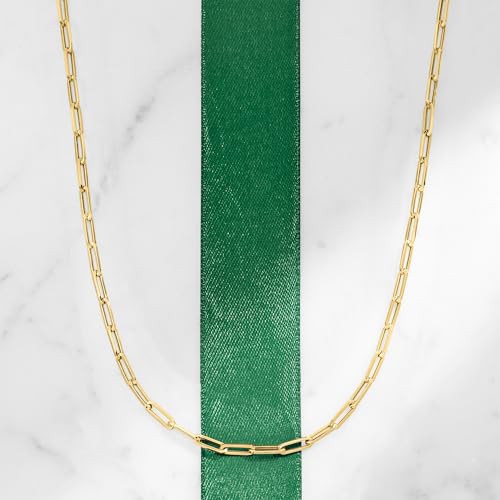Pure Collection by Ross-Simons Italian 14kt Yellow Gold Paper Clip Link Necklace4