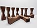 Walnut Wooden Bow Tie Inlays for Woodworking 3x1x.75 inches, 3pc