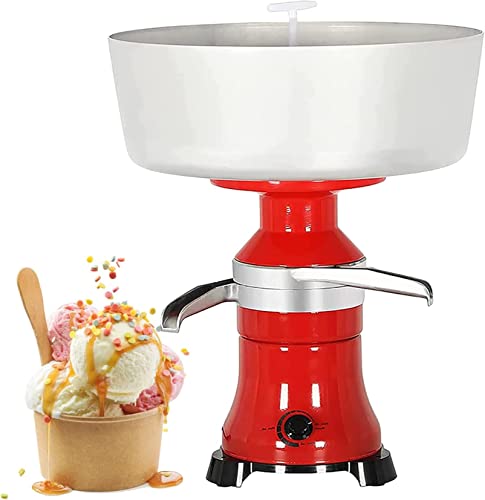 Separador centrífugo de crema de leche fresca 80L/H, separador de queso de aleación de aluminio, centrífuga de cocina para mantequilla, máquina de separación de leche ajustable, para leche de vaca de