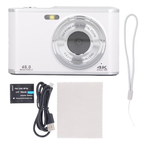 Cámara digital ciciglow 4K Ultra HD 44MP pantalla 2.4" miniatura 5