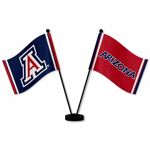 Drapeaux de bureau Arizona Wildcats de table pour les fans de sport US