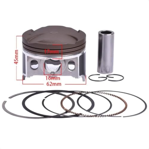 Kit piston segments de cylindre contre la perte de compression Ninja 250R 62mm