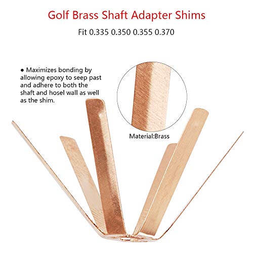 Golf shims adaptadores para palos de golf de acero calibre 355 a 370 juego de 10 5