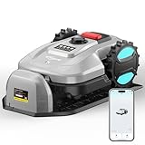 Robotic Lawn Mower with App Control, Automatic Charging, Obstacle Detection & Smart Scheduling – Adjustable Cutting Height – for Lawns Up to 1/8 Acre
