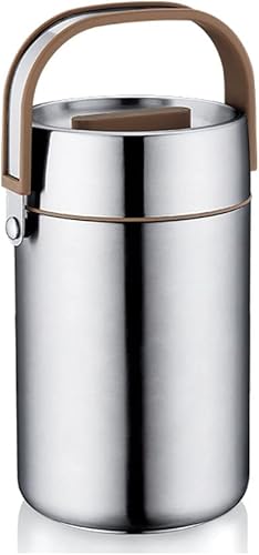 Calentadores de alimentos, latas de alimentos aislados, cubos aislados para alimentos calientes y fríos, cómodos de llevar loncheras multicapa,