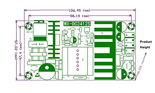 Image of NOYITO AC to DC Isolated Power Supply Module DC 24V 4A 5V 1A Dual Output Power AC 120V (90-256V) 50-60Hz to 24V 5V 120W Industrial Power Module (Dual Output 24V 4A, 5V 1A, Blue)