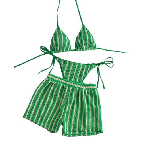 Tankini 3 pièces femme maillot de bain taille haute confortable sans armatures