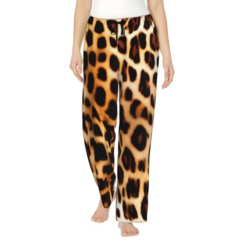 Pantalon de pyjama léopard femme doux idéal pour vos soirées cocooning