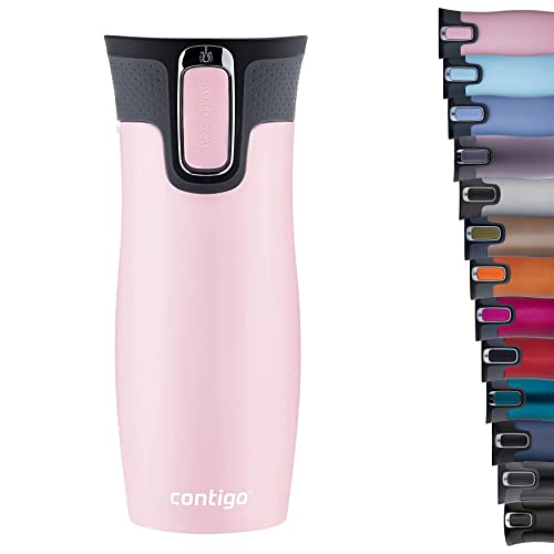 Comparison: Best Contigo Ceramic 1 Contigo Unisex's West Loop Autoseal Thermobecher, Edelstahl Isolierbecher, Kaffeebecher to Go, BPA frei, auslaufsicherer Reisebecher mit Easy-Clean-Deckel, hält bis zu 5h Warm, 470 ml, Millenial Pink