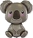 Ballonheld Folienballon Koala ca. 85x70cm heliumgeeignet lange Schwebezeit Kinderballons