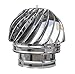 Kaminaufsatz Drehend Schornsteinaufsatz Regenhut Dachhaube"Inox" Schornsteinabdeckung Kaminhut (180mm)