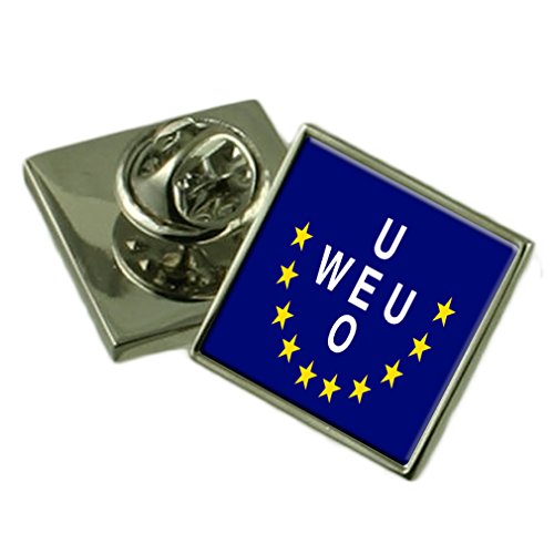 Insignia de solapa de la Unión Europea Occidental en cuadro personalizado grabado