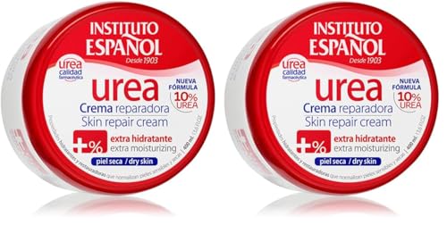 Instituto Español Crema Hidratante de Urea, 400 Mililitros (Paquete de 2)