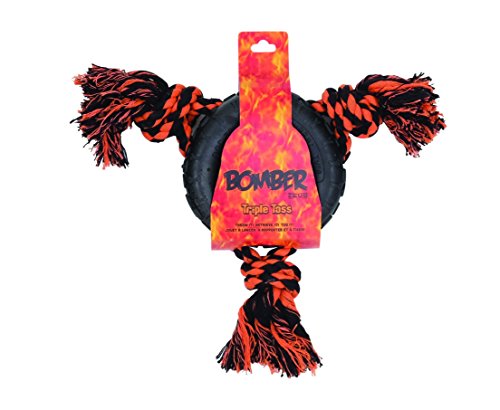 Zeus Juguete con Cuerda Bomber Triple Toss, 30 cm