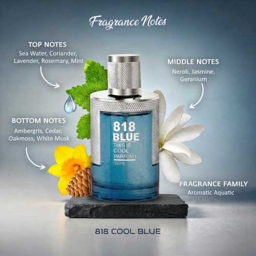 Image of HP 818 Cool Blue This Is Unisex Perfume 100ml