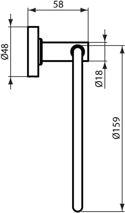 Ideal Standard IOM Towel Ring, Chrome, A9130AA