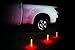 Life Gear - WM11-10446-RED LED Emergency Road Flares 3-Pack, Reusable Safety Glow Stick with Flasher & Magnetic Bases - Batteries Included Red