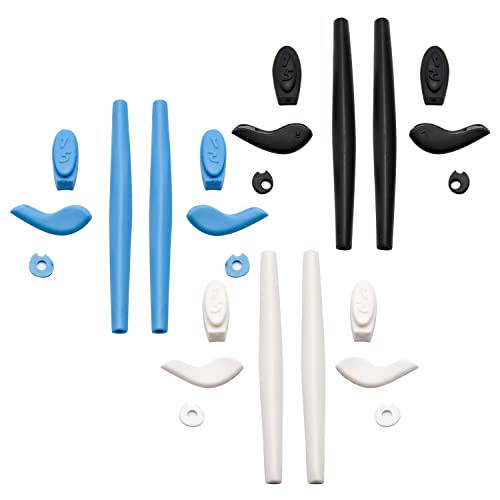 Pieds de rechange en silicone bleu pour lunettes Oakleys Juliet