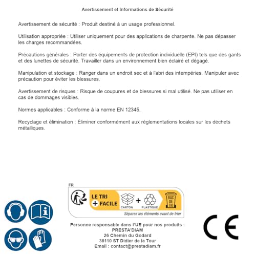 Sabot de charpente pour construction de terrasse et pose de solive lourde D-Work