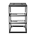 VEVOR 16U Open Frame Server Rack & Network Rack, Wall Mounted or Floor Standing, Heavy Duty 4 Post, with 2PCS Vented 1U Shelves & Mounting Hardware, Holds All 19'' Networking IT Equipment AV Gear