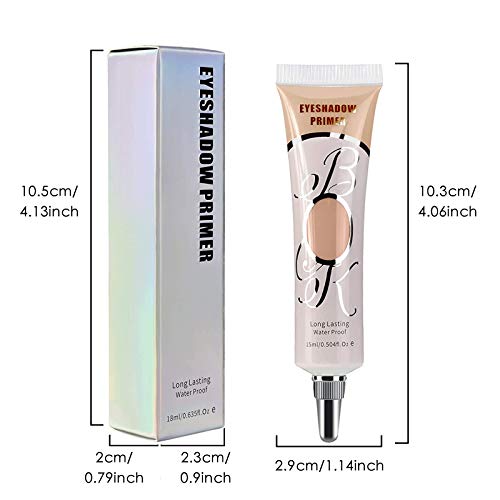LOKFAR 2 Pack Matte Eyeshadow Primer for Oily Llids Medium Eyeshadow No Crease Eye Makeup Eye Primer Base Waterproof & Smudge-proof & Long Lasting Cream Liquid Eye-shadow for All Shadows (15 ml)