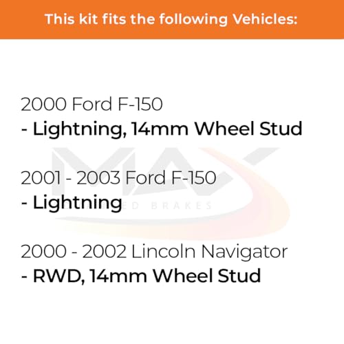 Image of Max Advanced Brakes Front & Rear Brake Kit For Ford F150