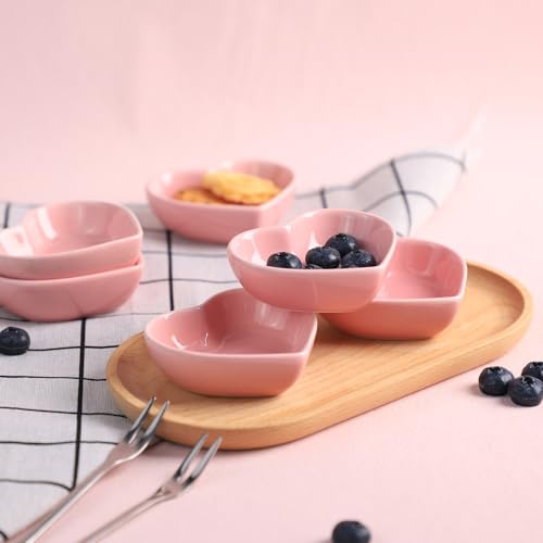 Gaolinci Heart-Shaped Multipurpose Ceramic Sauce Dish Seasoning Dishes Sushi Dipping Bowl Appetizer Plates Serving Dish Saucers Bowl thumb #4
