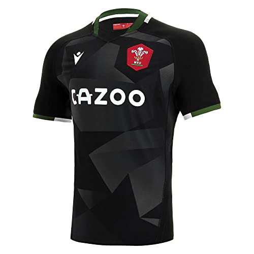 Camiseta de rugby galés 2021/22 para niños que juegan fuera