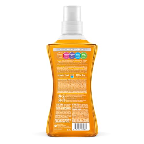 Method Liquid Laundry Detergent; Ginger Mango Scent; Stain Remover; 66 Loads per 53.5 fl oz bottle; 4 Pack (264 Total Loads); Packaging May Vary by Method - Image 2