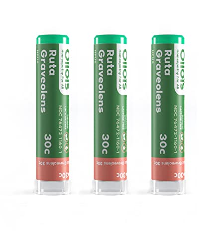 OLLOIS Ruta Graveolens 30c Organic, Lactose-Free, Kosher Homeopathic Medicine, 80