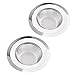 LotFancy Kitchen Sink Strainer, 2Pcs Stainless Steel Mesh Drain Strainer, Large Wide Rim 4.5
