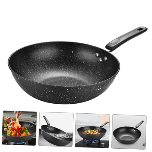 Wok pequeño antiadherente para cocina con mango ergonómico miniatura 3