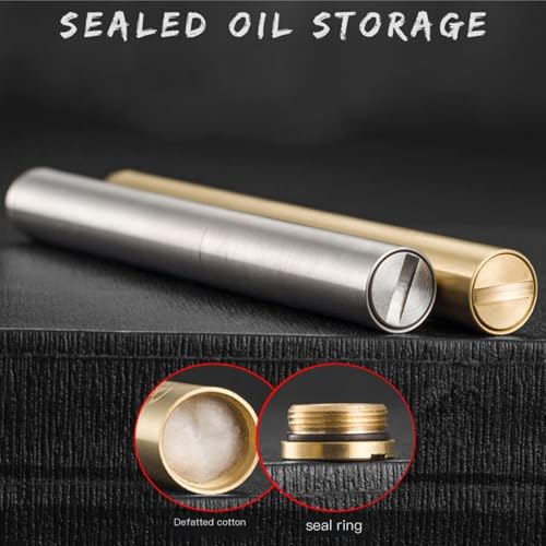 Encendedor de queroseno recargable de metal resistente para usar en interiores 5
