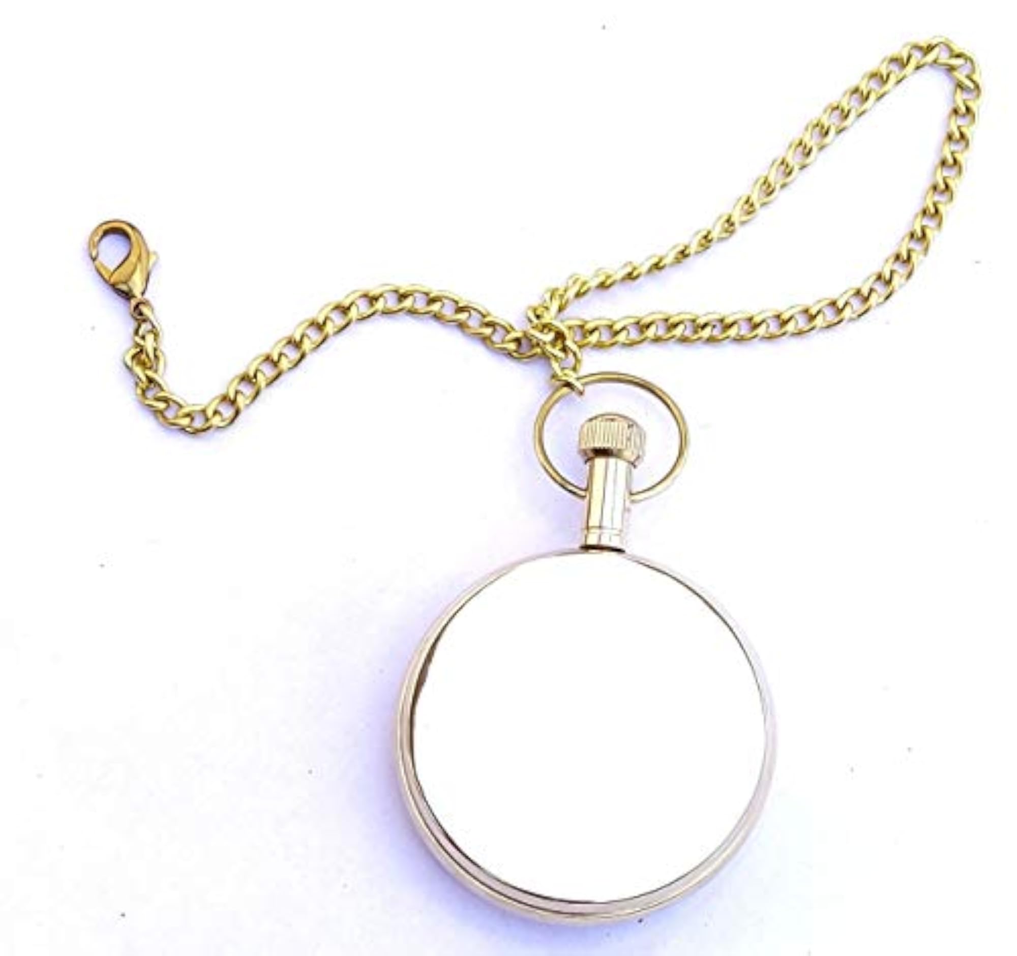 Royal Gold Brass Ship Time Kipper Antique Pocket Watch